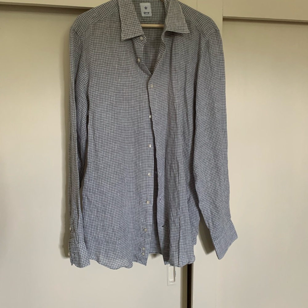 Giangi Napoli linen mens button down